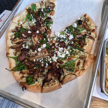 Saucy Brew Works - Fungus amongus pizza - Coffee & Tea Near Me - Columbus, Ohio