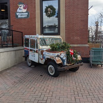 Westborn Market - Westborn is located in a former post office. A vintage USPS truck guarding an entrance serves as a reminder. - Delis Near Me - Plymouth, Michigan Westborn Market - Westborn is located in a former post office. A vintage USPS truck guarding an entrance serves as a reminder. - Delis Near Me - Plymouth, Michigan