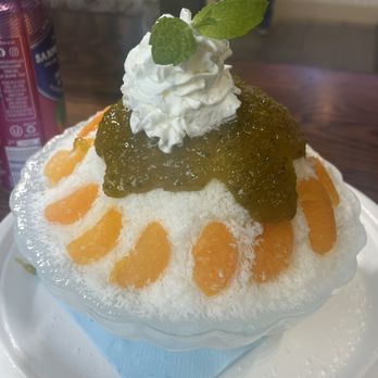 Noon Ice Bowl - Green tangerine ice bowl - Shaved Snow Near Me - Los Angeles, California Noon Ice Bowl - Green tangerine ice bowl - Shaved Snow Near Me - Los Angeles, California