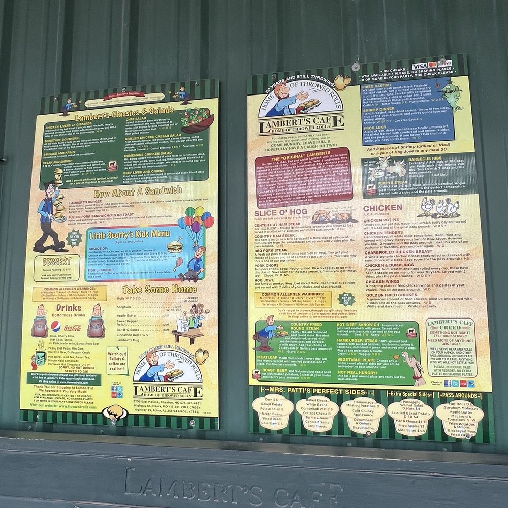 Lamberts Cafe - Menu - American Near Me - Sikeston, Missouri