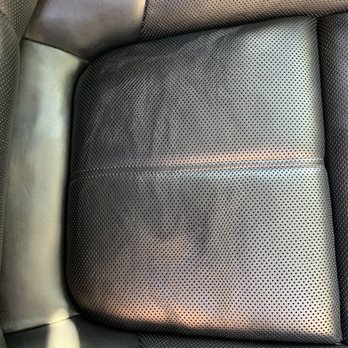 Texas Upholstery & Trim - Before seat was replaced/burnt leather from the steamer the detailer used. - Auto Upholstery Near Me - Roanoke, Texas Texas Upholstery & Trim - Before seat was replaced/burnt leather from the steamer the detailer used. - Auto Upholstery Near Me - Roanoke, Texas