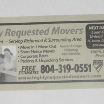 Highly Requested Movers - Movers Near Me Highly Requested Movers - Movers Near Me