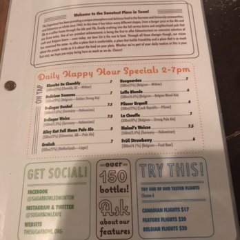 SugarBowl - First page of the menu - Breakfast & Brunch Near Me - Edmonton, Alberta SugarBowl - First page of the menu - Breakfast & Brunch Near Me - Edmonton, Alberta