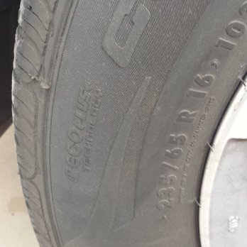 Firestone Complete Auto Care - This shows that it is a new tire. They damage them so we are fored to buy new ones! - Auto Repair Near Me - Laveen, Arizona