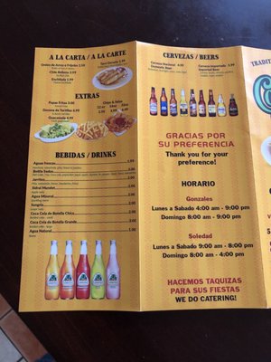 Menu photo 5 Taqueria Comidas Sabrosas Soledad, CA Menu photo 5 Taqueria Comidas Sabrosas Soledad, CA