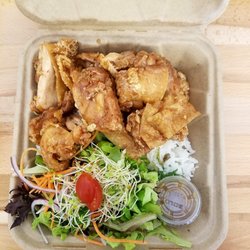 Omg this Korean chicken plate was amazing and they do sides of just chicken.