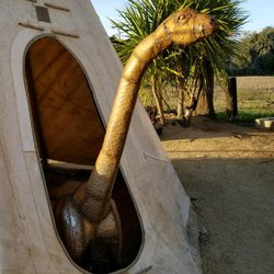 Castle Warehouse - Come check out our Tepee and Majestic the Dinosaur.