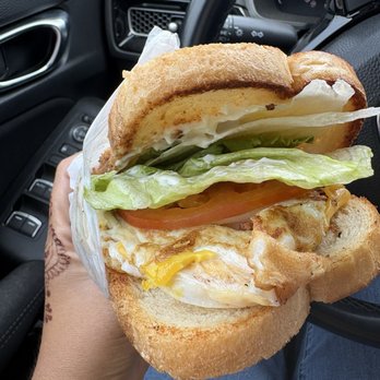 Art's Burgers - Breakfast sandwich no meat on sourdough - Burgers Near Me - El Monte, California