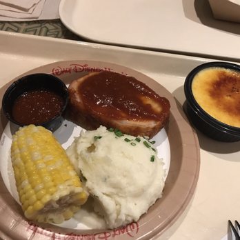 Sunshine Seasons - Pork loin with creme brulee - American Near Me - Lake Buena Vista, Florida Sunshine Seasons - Pork loin with creme brulee - American Near Me - Lake Buena Vista, Florida