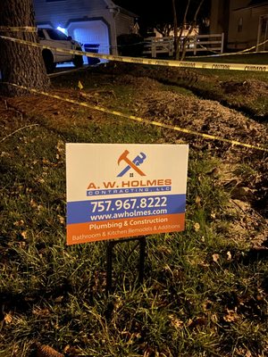 A.W. Holmes Contracting Logo