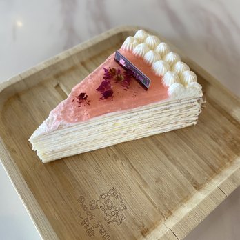Sweet Talk - Lychee rose crepe cake - Desserts Near Me - Las Vegas, Nevada Sweet Talk - Lychee rose crepe cake - Desserts Near Me - Las Vegas, Nevada