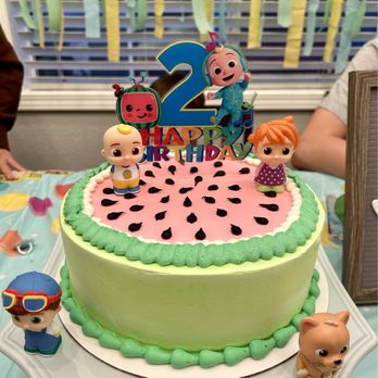 Baskin-Robbins - My custom watermelon cake minus the cocomelon decorations - Ice Cream & Frozen Yogurt Near Me - La Mirada, California