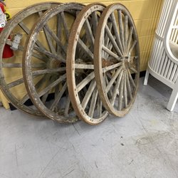 Home Consignment Center - Wagon wheels on display today for $229