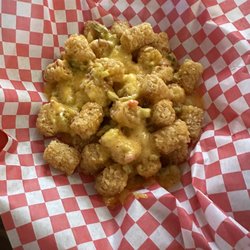 The Fox Den Pub & Grill - Pimento Cheese Tots, so good!!