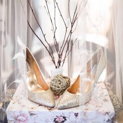 Something Borrowed Bridal Boutique - Size: 10 Color: Gold Designer: Badgley Mischka