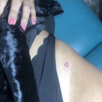 Cal State Crew - lil baby heart done by sneax - Piercing Near Me - Chula Vista, California