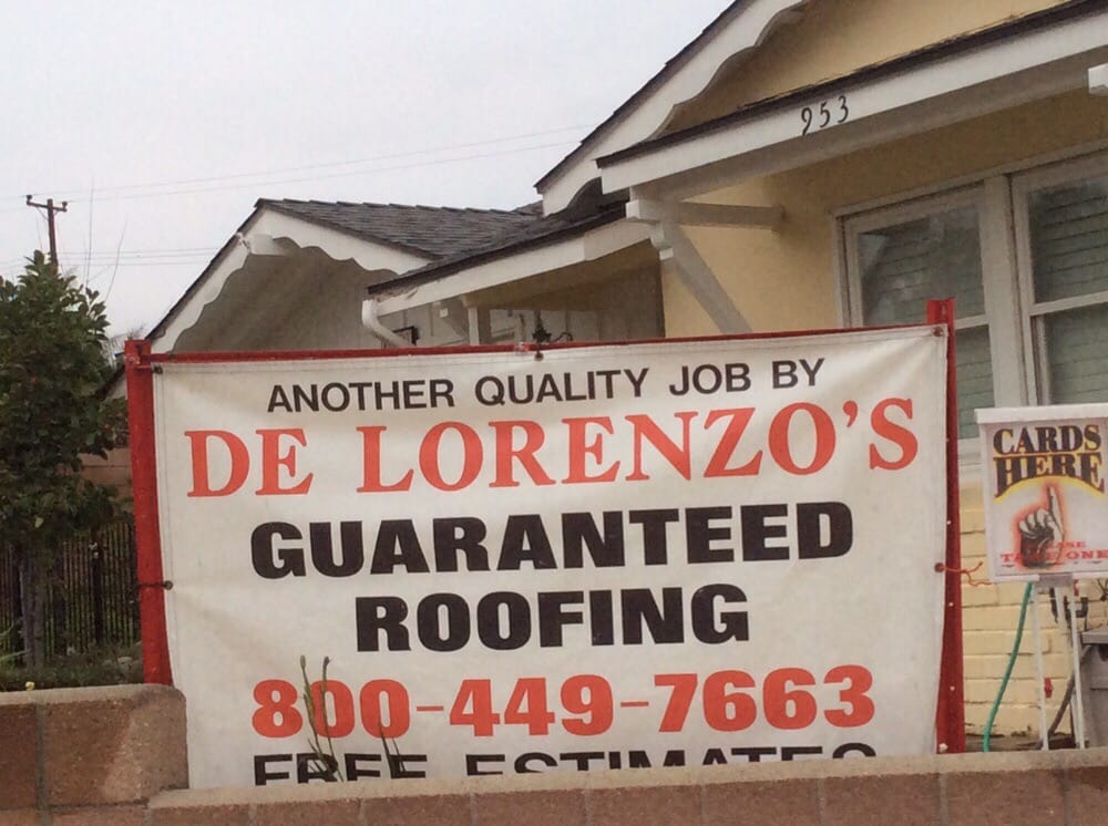 Slide of De Lorenzo's Guaranteed Roofing