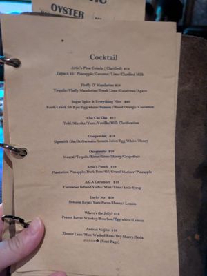 Menu photo 4 The Attic Oyster & Cocktail Bar Flushing, NY