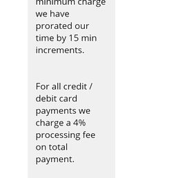 More fees More fees