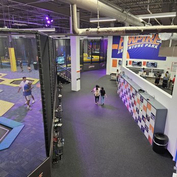 Empire Adventure Park - Trampoline area to left and locker rentals to the right. - Indoor Playcenter Near Me - Westbury, New York Empire Adventure Park - Trampoline area to left and locker rentals to the right. - Indoor Playcenter Near Me - Westbury, New York