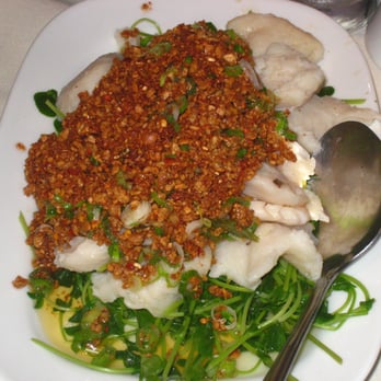 Madam Lu - steamed fish with crispy bean sauce - Chinese Near Me - Santa Barbara, California