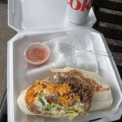 Good Stuff Kitchen - Beef burrito loaded with rice and cheese and bean!