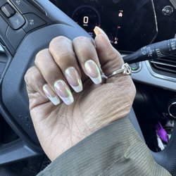 Elite Nails Salon - Love this amazing French with chrome!!!!