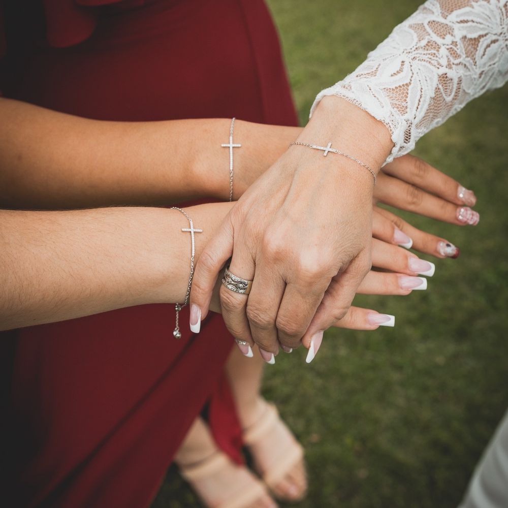 Photo of bracelets my husband gifted to me and our daughters before the ceremony. Photo of bracelets my husband gifted to me and our daughters before the ceremony.