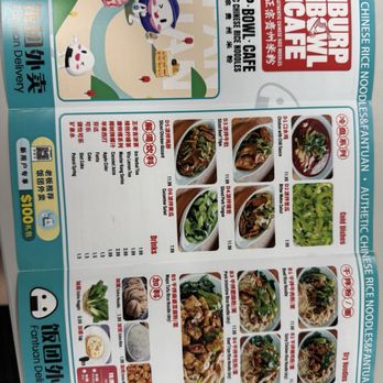 Burp Bowl Cafe - Menu in blue - Chinese Near Me - New York, New York Burp Bowl Cafe - Menu in blue - Chinese Near Me - New York, New York