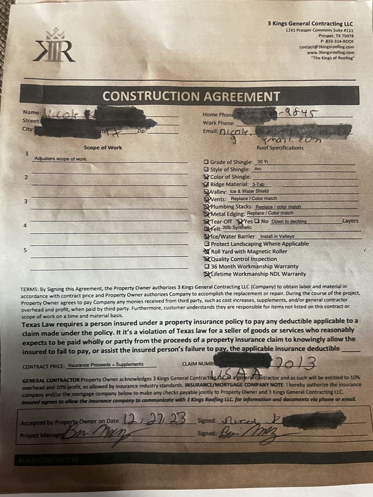 Slide of 3 Kings Roofing