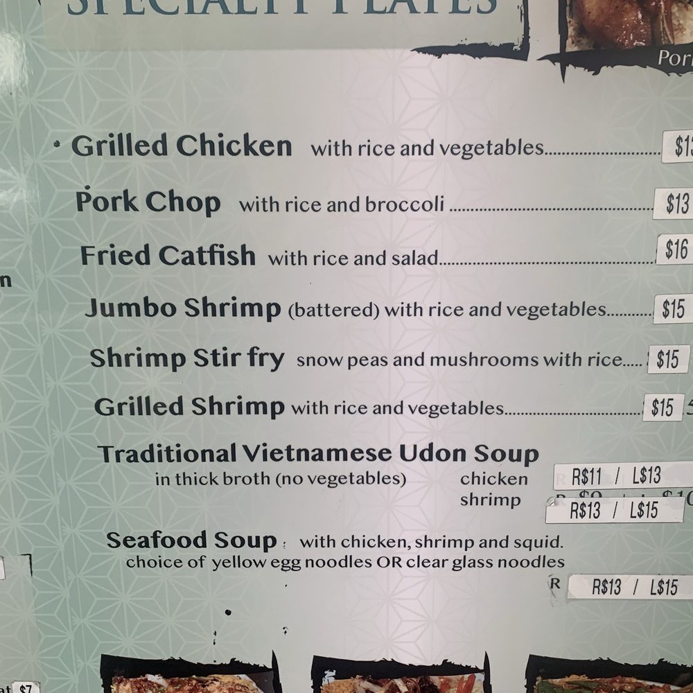 Noodle Bar - Menu - Vietnamese Near Me - Seaside, California Noodle Bar - Menu - Vietnamese Near Me - Seaside, California