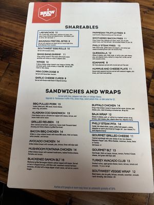 Menu photo 2 Brew Lab Overland Park, KS