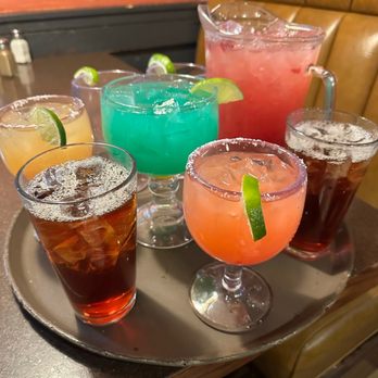 Margarita House - Margaritas for the whole table & a couple iced teas - Mexican Near Me - Smyrna, Tennessee
