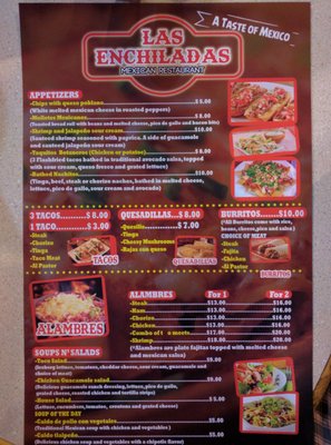 Menu photo 7 Las Enchiladas Farmington, MN