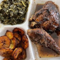 Shark Fish and Chicken Jamaican and American cuisine - Jerk Dark Chicken Plate -- $12