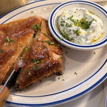 Milos Meze - Spanakopita Traditional filo pies of spinach, feta, leeks, and dill. $12 - Greek Near Me - San Francisco, California
