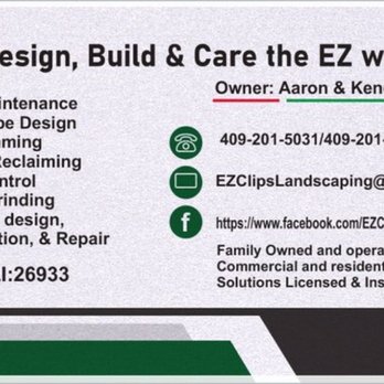 EZ Clips Landscaping - Card back - Landscaping Near Me EZ Clips Landscaping - Card back - Landscaping Near Me