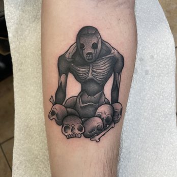 Daphne Love Tattoo - A tattoo of a Redead, a zombie like creature from Zelda, that Daphne did - Tattoo Near Me - Fullerton, California