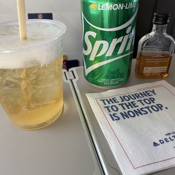 Delta Airlines - Loved me some adult cocktails - Airlines Near Me - Warwick, Rhode Island