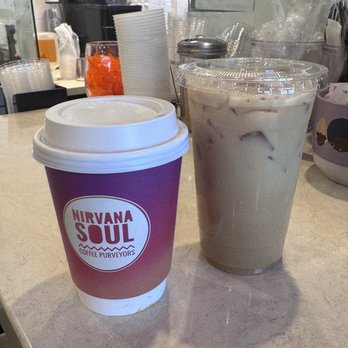 Nirvana Soul Coffee - The Golden Child and iced Banana Chai - Coffee & Tea Near Me - Cupertino, California Nirvana Soul Coffee - The Golden Child and iced Banana Chai - Coffee & Tea Near Me - Cupertino, California