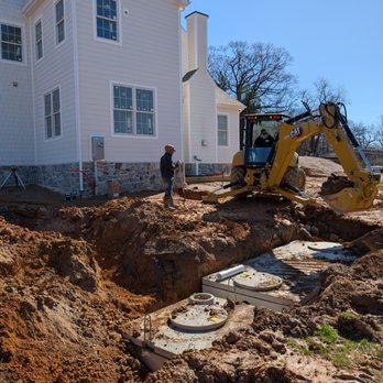 Site Preparations - Installation of the new Septric system with two connected tanks - Septic Services Near Me - Gap, Pennsylvania