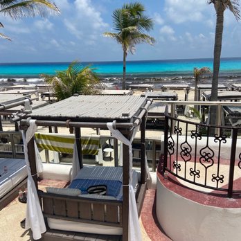 Hyatt Zilara - View from the pool terrace. Lots of cabanas to choose from - Hotels Near Me - Cancún, ROO