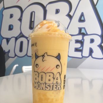 Boba Monster - mango sago - Desserts Near Me - Vancouver, British Columbia