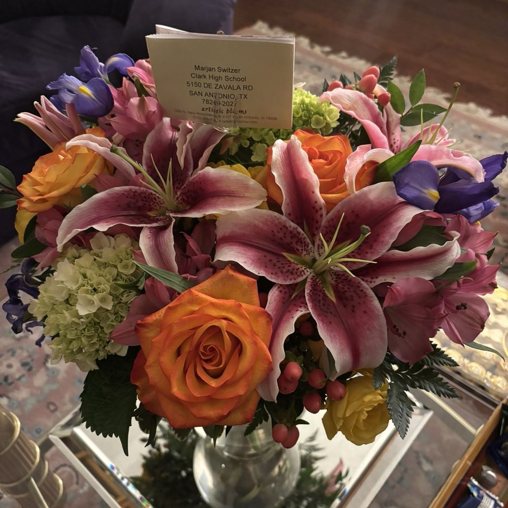 Just look at this arrangement!  Marjan loved it!