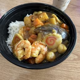 Seafood Curry Udon Noodle