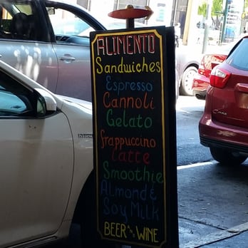 Alimento - Sidewalk sign - Italian Near Me - San Francisco, California