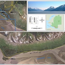 Indian to Girdwood Bike Path "Bird to Gird" - topo from Chugach State Park