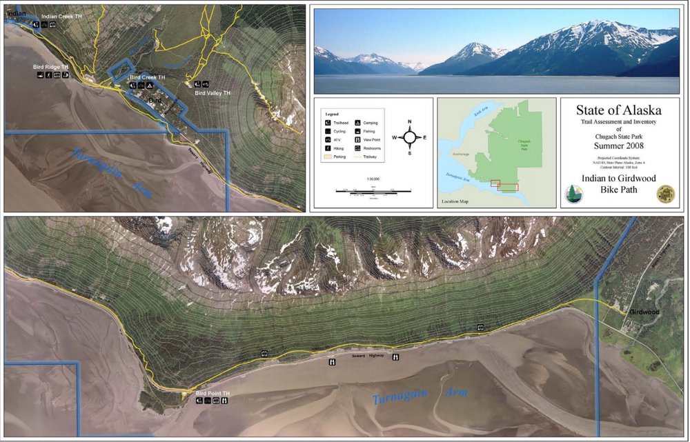 Indian to Girdwood Bike Path "Bird to Gird" Logo