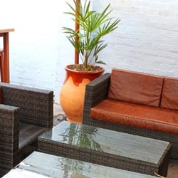 Terrace Inn - Chill-out area at the back, it's cool place to sit back n have sheesha