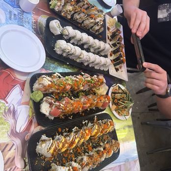 Dragon Sushi - Los lunas roll, Cali roll , Goyza, squid salad - Sushi Bars Near Me - Albuquerque, New Mexico